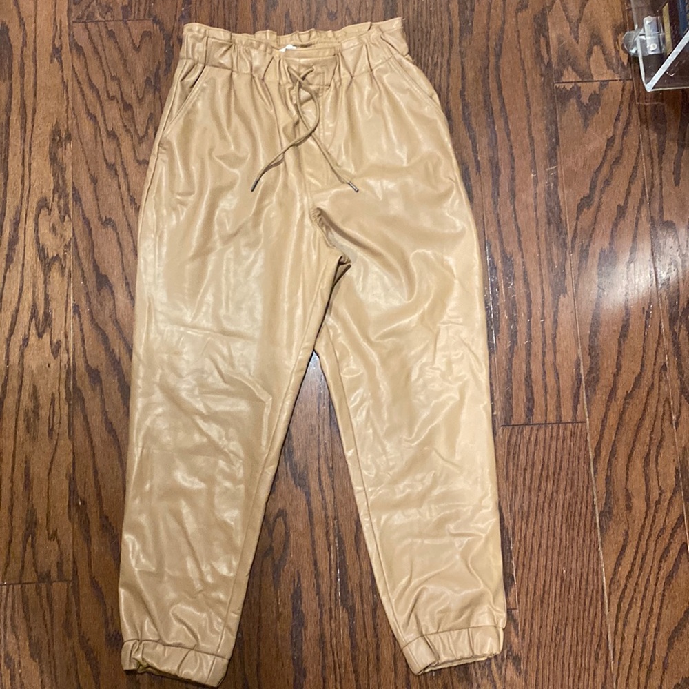 Abercrombie leather jogger